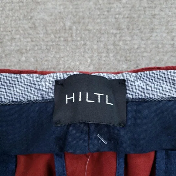 HILTL Pants Mens 36x32 (Fits 34x32) Red‎ Parma Contemporary Fit Stretch Chino